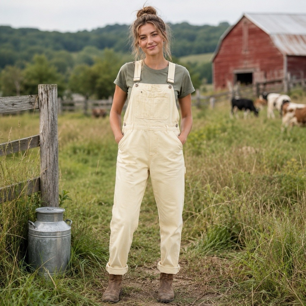 Vintage 90s Medium Victorias Secret London Jean Yellow Denim‎ Overalls Moda Intl